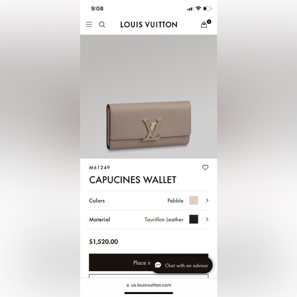 Authentic Louis Vuitton Capucines wallet - Picture 17 of 17